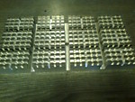 Форма из алюминия для изготовления полиуретановых сит для грохотов.
